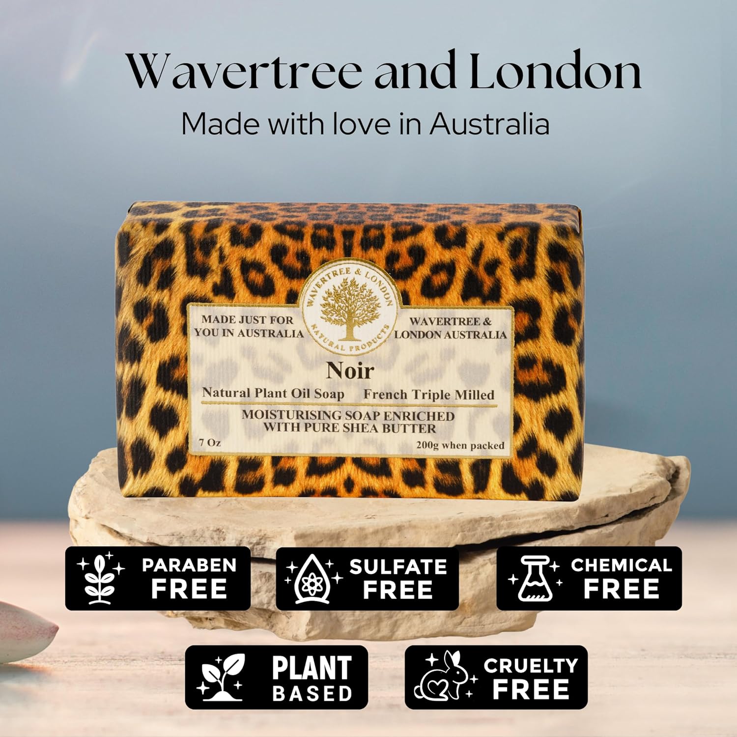 Wavertree and london noir australian made natural soap bar