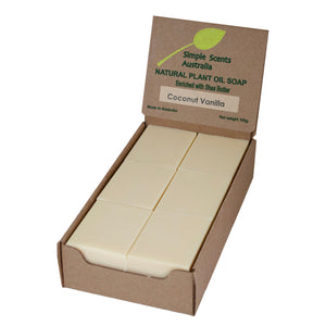 Coconut Vanilla Unwrapped (12) - Australian Natural Soap