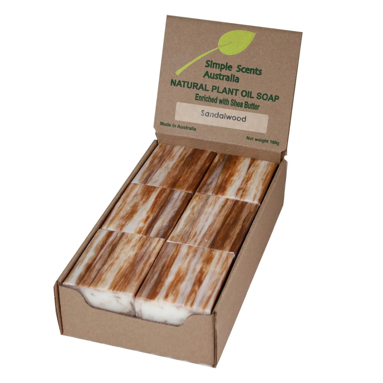 Sandalwood Soap Unwrapped (12) - Australian Natural Soap