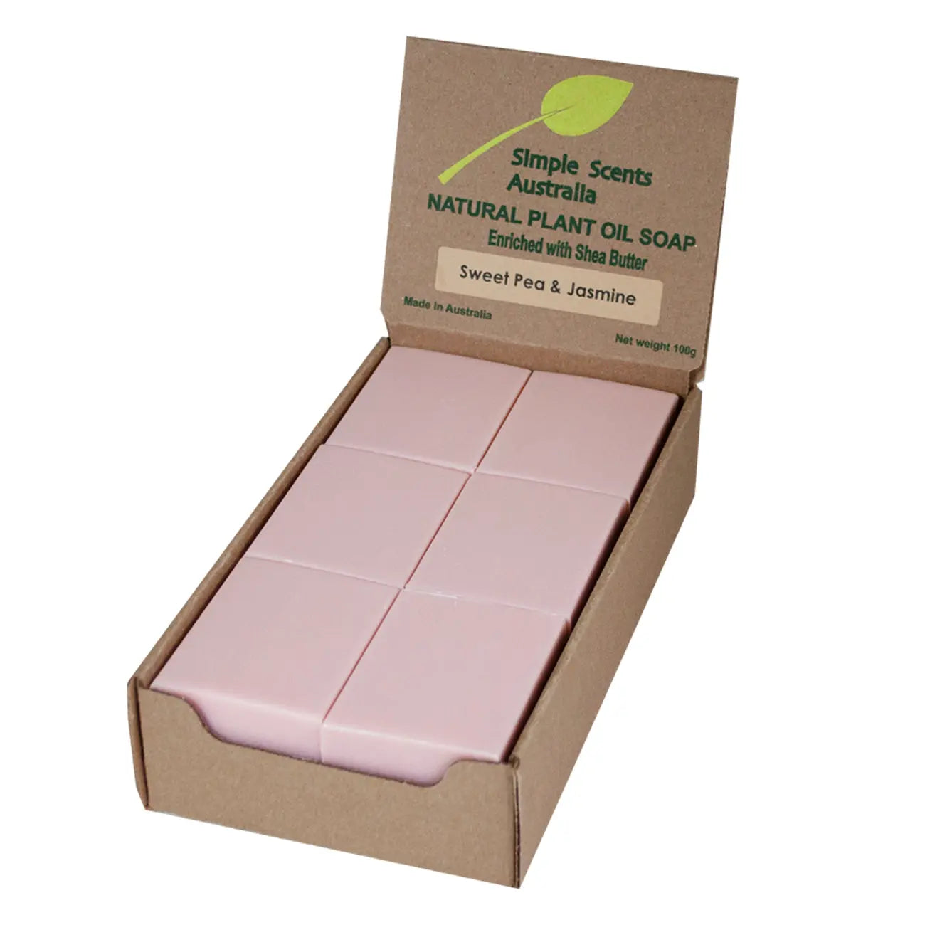 Sweet Pea & Jasmine Soap Unwrapped (12) - Australian Natural Soap