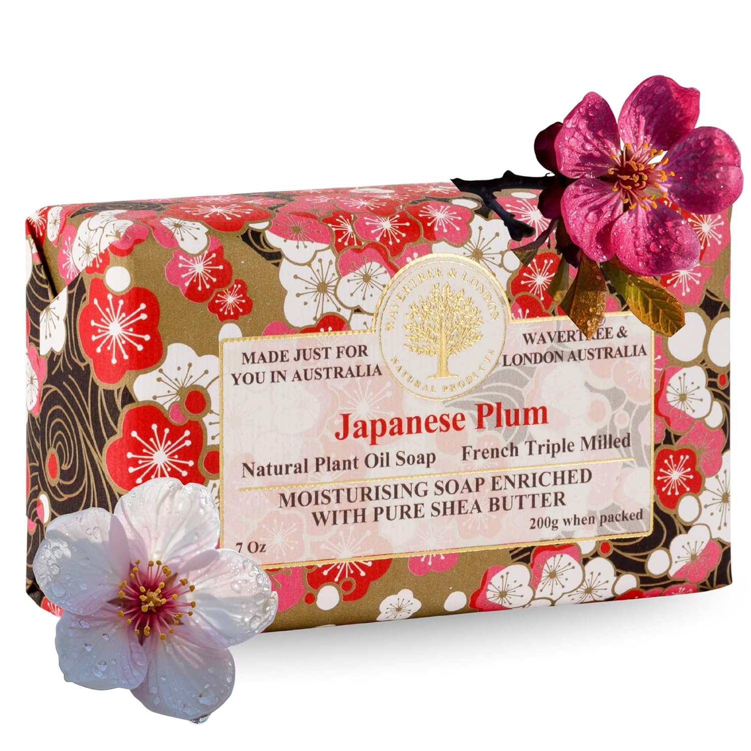 japanese plum natural soap bar