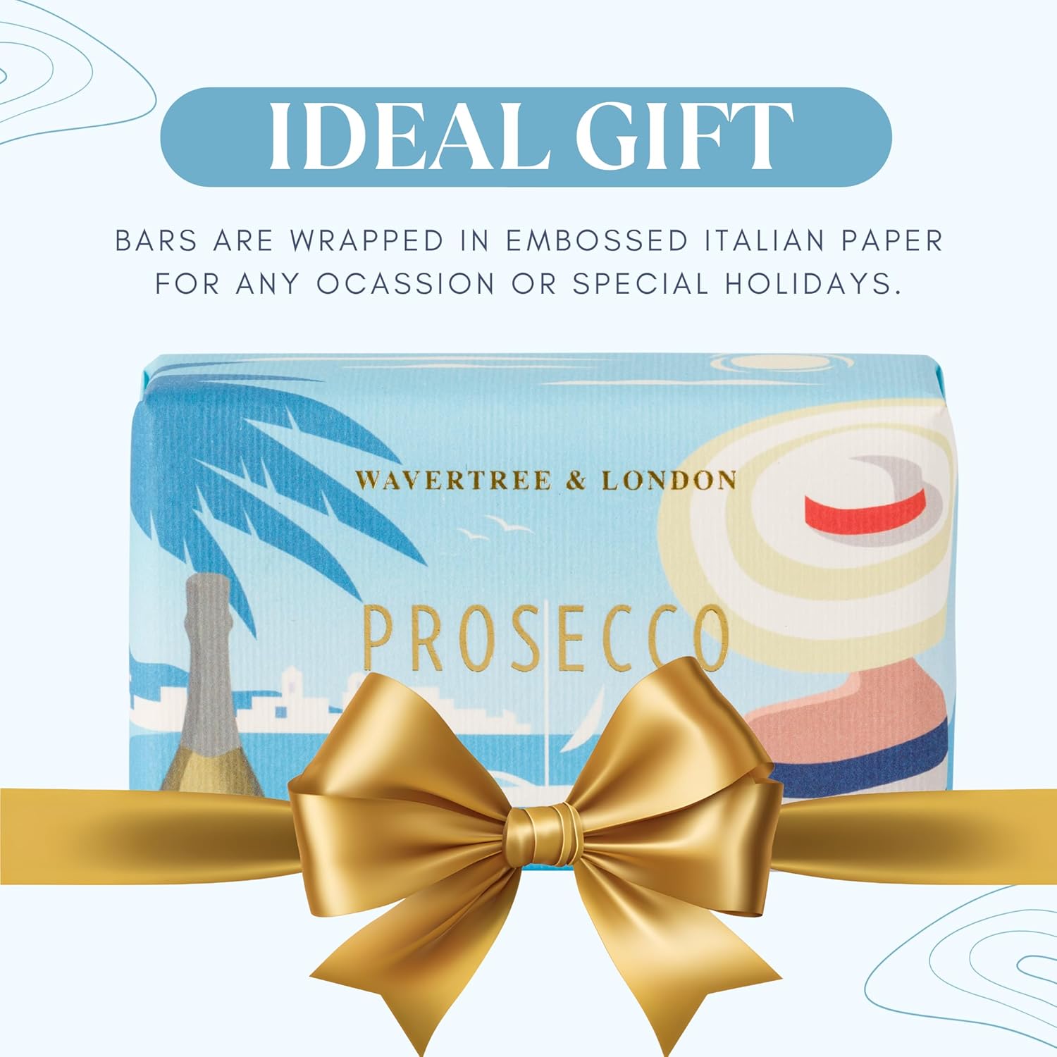 prosecco scented soap bar gift