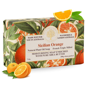 sicilian orange natural soap bar
