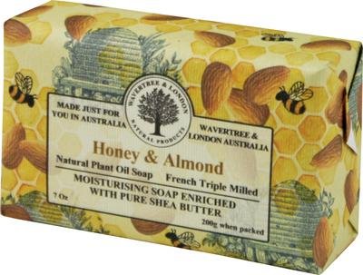 Wavertree & London Honey and Almond Soap Bar 7 Ounces (2 Bars)