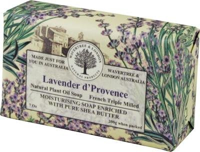 Wavertree & London Lavendar d'Provence Luxury Australian Natural Soap Bar 7 Ounces (4 Bars)