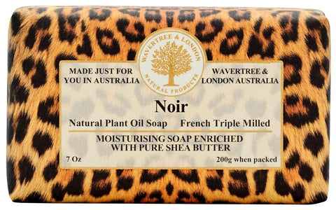 Wavertree & London Noir Australian Natural Luxury Soap Bar 7 Ounces (4 Bars)