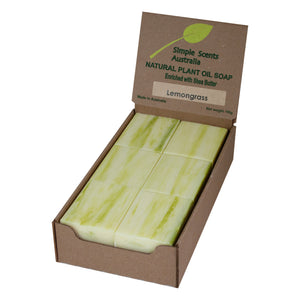 Lemongrass Soap Unwrapped (12) - Australian Natural Soap